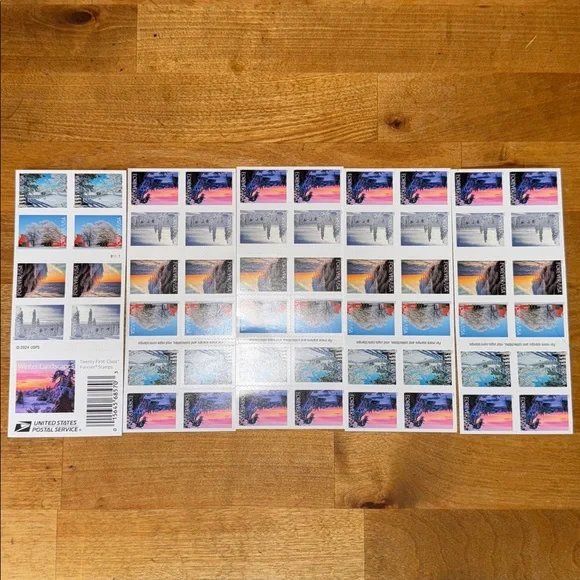 100 Winter Landscape Forever Stamps - Picture 5 of 5